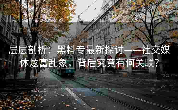 层层剖析：黑料专最新探讨——社交媒体炫富乱象，背后究竟有何关联？